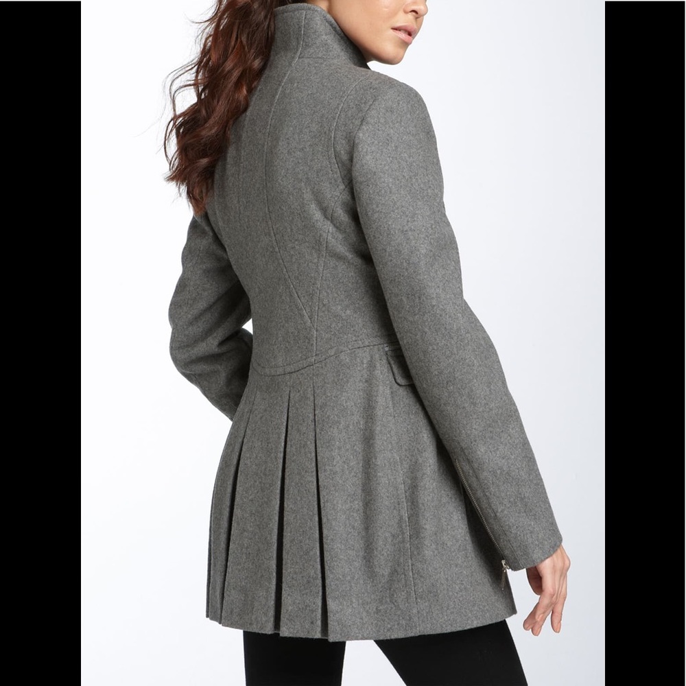 Laundry by Shelli Segal Asymmetrical Zip Coat - Picture 2 of 10